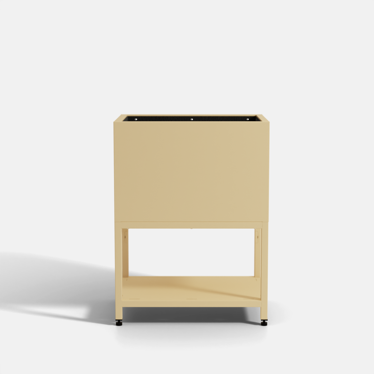 INOX Living Edelstahl Hochbeet "Madeira" in beige als Freisteller