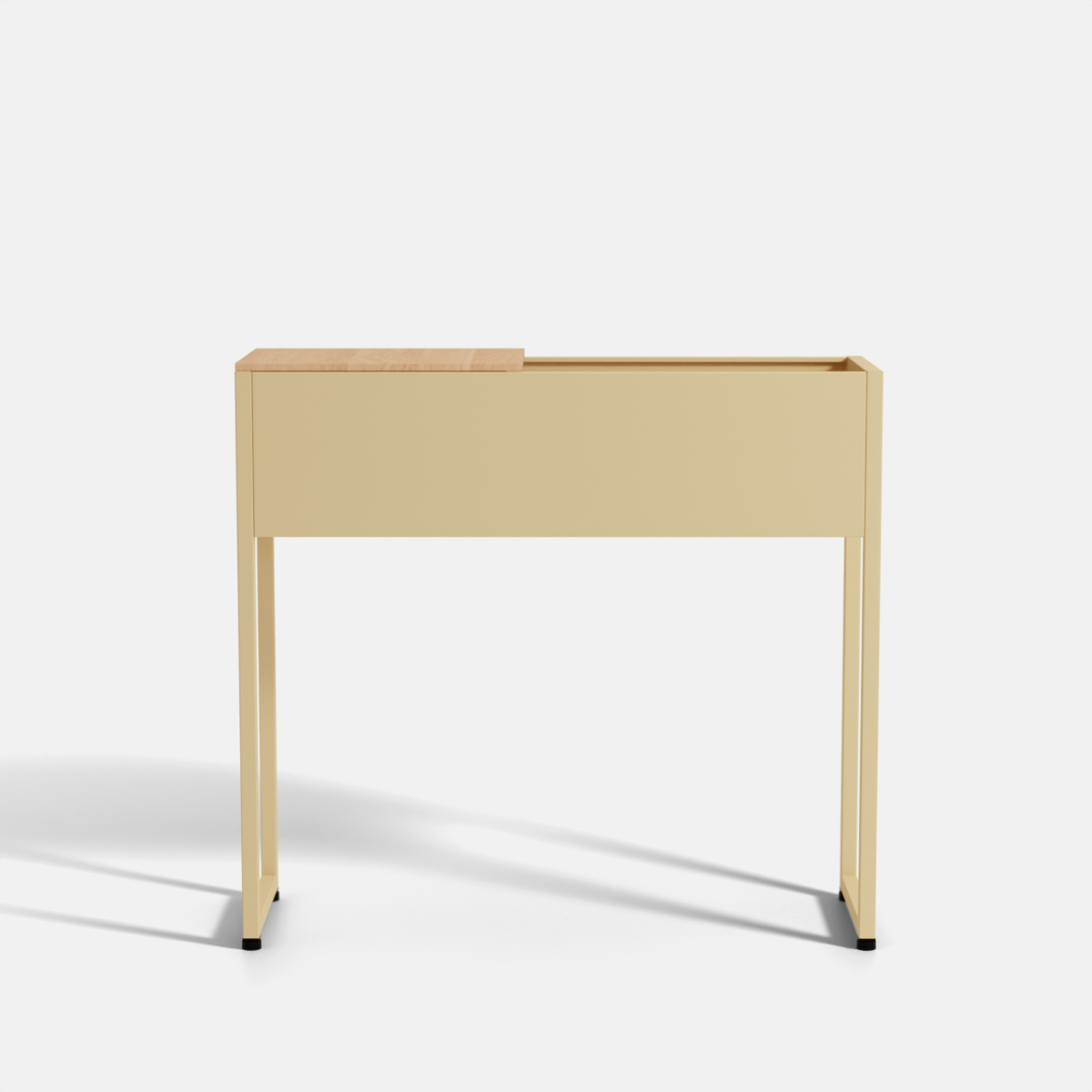 INOX Living Edelstahl Plantbox "Stockholm" in beige als Freisteller