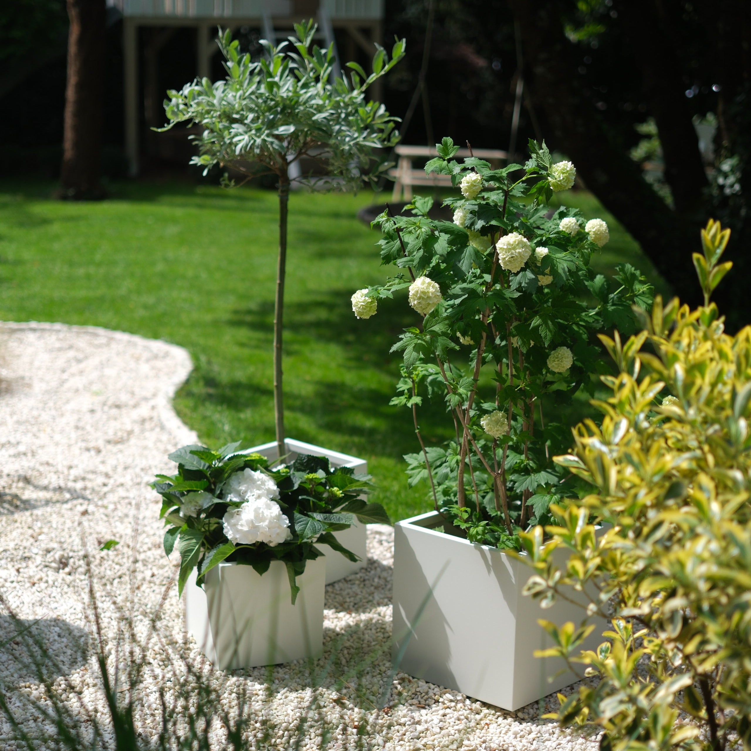 Plantcubes Balearen in drei Größen in weiß